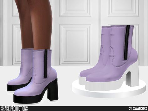 Pastel Boots, Sims 4 Cc Hair, Cc Folder, Cc Shoes, Butterfly Shoes, Sims 4 Cc Shoes, Sims 4 Teen, Best Sims, Pink Boots