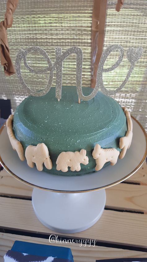 Safari Smash Cake, Wild One Smash Cake, Wild One Bday, Yogurt Frosting, One Bday, 1 Birthday Party, 1st Birthday Smash Cake, Safari 1st Birthday, Twins Party