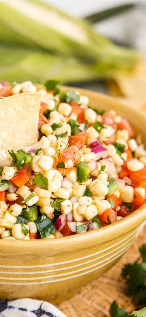 Jalapeño Corn Relish, Jalapeno Corn Relish, White Corn Salsa, Salsas Recipes, Cilantro Corn, Summer Salsa, Corn Salsa Recipe, Foil Packet Dinners, Corn Relish