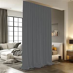 Ceiling Track Curtains, Track Curtains, Curtains With Hooks, Room Divider Curtains, Window Rods, Room Divider Curtain, Privacy Curtains, Basement Apartment, Drape Panel