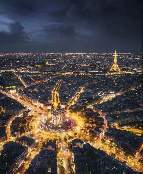 Paris, France... at night from above The Eiffel Tower, Aerial View, Night Time, Paris France, At Night, Eiffel Tower, Tower, Paris, France