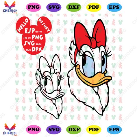 Daisy Duck, Disney Christmas, Christmas Clipart, Disney Shirts, Web Banner, Disney Love, Christmas Pictures, Paper Collage, Christmas Svg