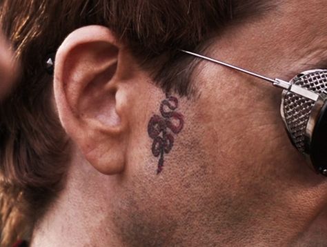 Crowley Tattoo, A Snake Tattoo, Good Omens Book, Good Omens, Michael Sheen, Snake Tattoo, Angels And Demons, A Snake, Body Mods