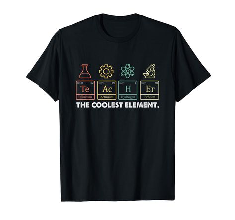 PRICES MAY VARY. Vintage The Coolest Element Periodic Table Chemist Teacher design. Great for chemical engineers, chemists, chemistry teachers, chemistry students, chemical engineering students and majors. Wear it for awesome Birthday, Christmas gift or school events. Wear this The Coolest Element Periodic Tee to show passion for chemistry and the periodic table with this chemistry theme design. For nerdy science, geeky scientist, science teachers, chemistry students, and college or university c Element Periodic Table, University Chemistry, Chemistry Teacher Gift, Science Teacher Shirt, Physics Teacher, Science Shirts, Chemistry Teacher, Science Tshirts, Teacher Design