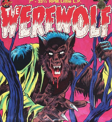 The Werewolf 7", from the collection of Joey Myers The Werewolf, Horror Artwork, Werewolf Art, Scary Monsters, Music Album Covers, Classic Monsters, Pulp Art, Jason Voorhees, Horror Comics