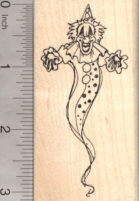 Deranged Clown Halloween Rubber Stamp, Scary Apparition, Circus Series J25517 Wood Mounted Clown Halloween, Custom Rubber Stamps, Sketchbook Art Journal, Ohio Usa, Ink Stamps, Stamp Making, Custom Stamps, Ink Pads, Art Tips