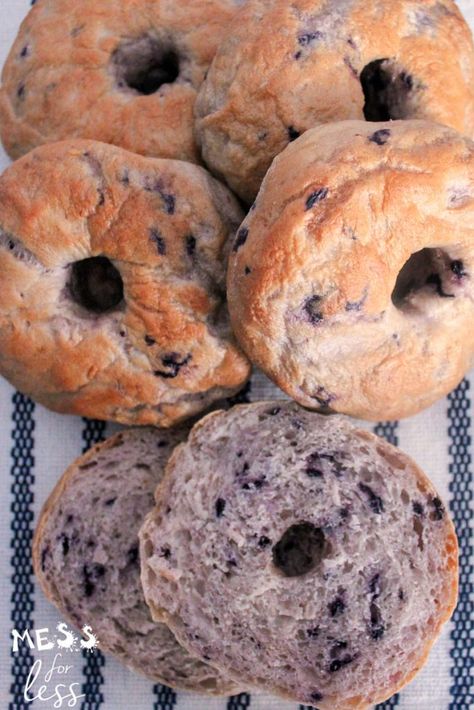 Blueberry Bagels Recipe, Blueberry Bagel Recipe, Blueberry Bagels, Breakfast Classic, Bagel Recipe Easy, Family Friendly Breakfast, Blueberry Bagel, Bagels Recipe, Bagel Shop