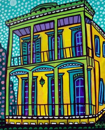 New Orleans Art Mardi Gras Poster by HeatherGallerArt on Etsy, $24.00 Heather Galler Art, New Orleans Houses, French Quarter Art, Nola Art, Heather Galler, Mardi Gras New Orleans, Carnival Art, New Orleans Art, Louisiana Art