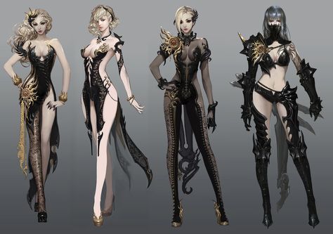 cool outfits aion? Cute Armor Design, Aion Concept Art, Japan Animation, Artist Support, Character Design Cartoon, Character Design Challenge, Design Comics, Female Armor, Female Character Concept