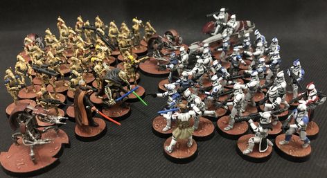 Star Wars Legion - Clone Wars Star Wars Legion Clones, Starwars Legion, Lego Room Decor, Star Wars Legion, Star Wars Painting, Warhammer Terrain, Star Wars Models, Disney Rides, Star Wars 2