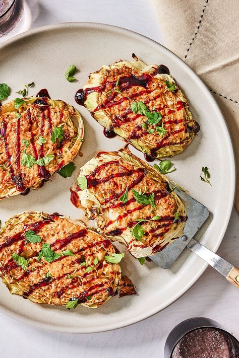 Parmesan-Crusted Cabbage Steaks Are the Tastiest Way to Eat Cabbage Cabbage Recipes Healthy, Easy Breakfast Brunch, Cabbage Steaks, Healthy Vegetable Recipes, Holistic Diet, Lunch Appetizers, Parmesan Crusted, Sauteed Veggies, Low Cholesterol