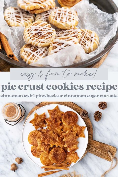 Pie Crust Cookies Easy, Cinnamon Sugar Pie Crust Cookies, Sugar Pie Crust, Pie Crust Cookies, Cinnamon Icing, Cinnamon Sugar Cookies, Easy Pie Crust, Pet Things, How To Make Pie