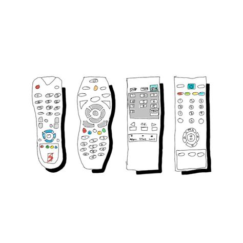 TV remotes Tv Remote Drawing, Remote Drawing, Tv Sketch, Tv Drawing, Inktober 2024, Art Final, Small Doodle, Baby Wreath, Technology Art