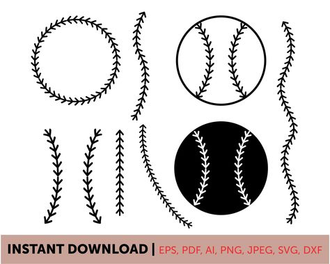 Softball Stitches, Stitch Clipart, Illustrator Artwork, Baseball Stitch, Baseball Svg, File Format, Png Transparent, Svg Cuts, Design Space