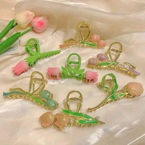 Hair Acessories, Online Customer Service, Mua Sắm, Hair Claws & Clips, Metallic Hair, Flower Hair Clips, Hair Claw, Gift Packaging, Flowers In Hair