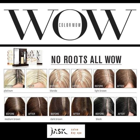 NEW PRODUCT ALERT!!! Color Wow Root Cover Up camouflages grey roots instantly and even covers dark regrowth in lightened hair. Color Wow Root Cover Up is a unique, modern mineral powder with an oil-based, non-waxy formula that binds to hair so it stays in place. Once it adheres to hair, the water-resistant formula does not come out until you shampoo, so it can withstand getting caught in the rain, perspiration and even swimming. Each shade is packed with pigments and reflective particles t... Wow Root Cover Up, Futuristic Hair, Lightened Hair, Root Cover Up, Caught In The Rain, New Product Alert, Grey Roots, Color Wow, Mineral Powder