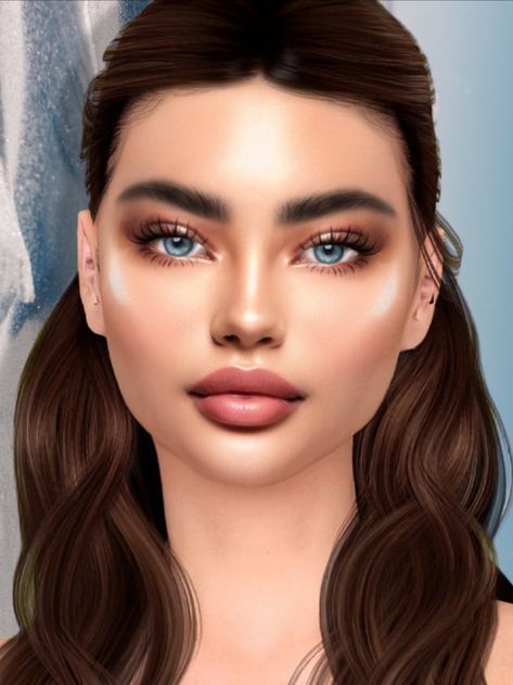 Sims 4 Cc Female Skin Patreon, Free Sims 4 Cc Face, Sims4 Face Cc, Sims 4 Cc Realistic Skin, Sims 4 Cc Skin Overlays Realistic, Sims 4 Free Mods, High Cheekbones, Free Sims 4, Sims 4 Cc Skin