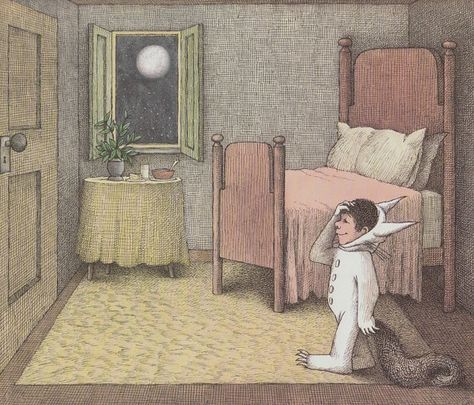 Where the Wild Things Are wall art Maurice by AnemoneReadsPaperie, $8.00 Doodle Google, John Kenn, Maurice Sendak, 동화 삽화, Edward Gorey, Childrens Artwork, Bd Comics, Children's Literature, Wild Things