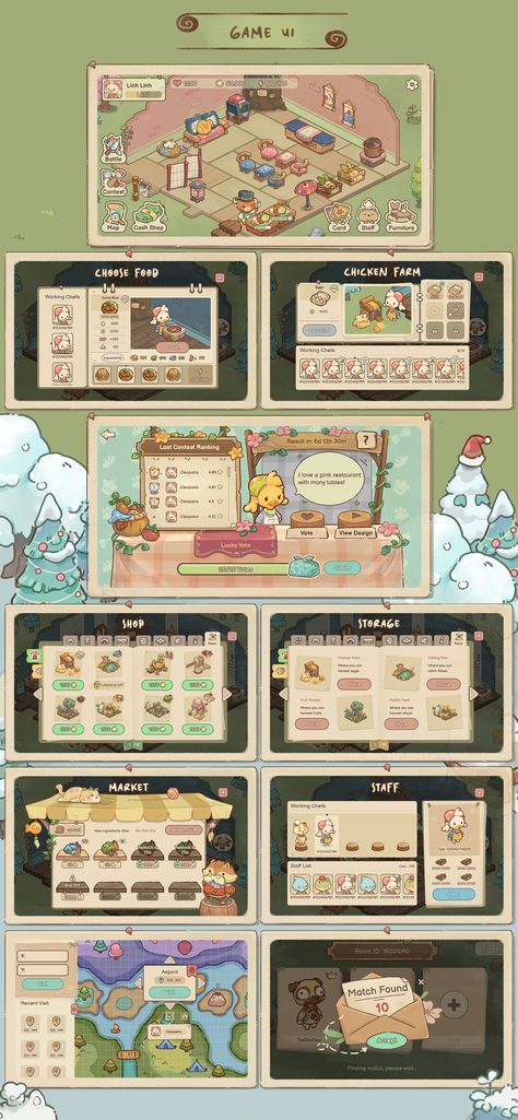 Dine Together Game Art on Behance Dine Together, การออกแบบ Ui Ux, Restaurant Game, Game Card Design, Relaxing Game, Indie Game Art, Game 2d, Desain Ui, 2d Game Art