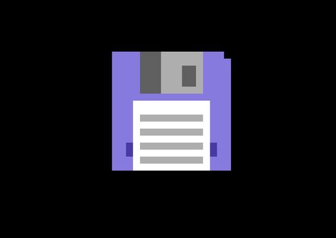 this is my first pixel art(i think so)  I made it with a program called Petmate that uses the commodore 64 16 color palette to draw a pixel art for commodore 64. I hope you enjoy it. Commodore 64, Floppy Disk, A Program, Pet Mat, I Made It, 8 Bit, Made It, Ibm Logo, Pixel Art