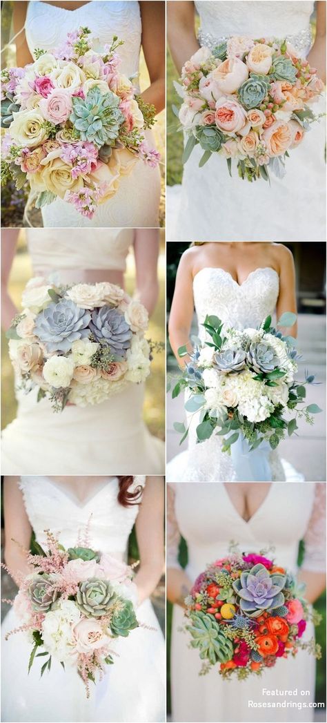 Top 20 Rustic Succulent Wedding Bouquets Succulents Wedding, Succulent Bouquet Wedding, Succulent Bouquet, Unique Wedding Flowers, Rose Wedding Bouquet, Succulent Wedding, Wedding Gift Boxes, Flower Centerpieces Wedding, Wedding Favors For Guests