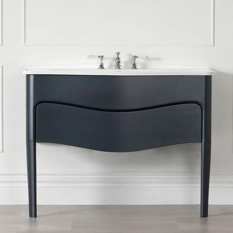 Victoria   Albert Mandello 1140mm Anthracite Vanity Basin Unit | Sanctuary Bathrooms Standing Bathroom Vanity, Bathroom Vanity Unit, Freestanding Vanity Unit, Freestanding Vanity, Bathroom Paint, Basin Unit, Vanity Basin, Bathroom Vanity Units, Funky Furniture