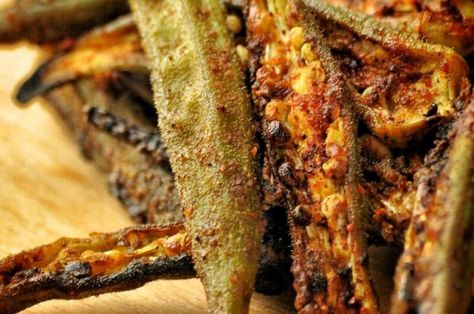 Air Fryer Okra Chips Air Fryer Okra, How To Make Okra, Okra Chips, Measuring Ingredients, Master Board, Dosa Recipe, Cooked Veggies, Air Fryer Recipes Healthy, Low Carb Snacks