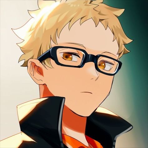 Kei Tsukishima Icon, Tsukishima Pfp, Tsukishima Kei Icon, Haikyuu Matching Icons, Tsukishima X Yamaguchi, Haikyuu Tsukishima, Tsukishima Kei, Volleyball Anime, Kageyama Tobio