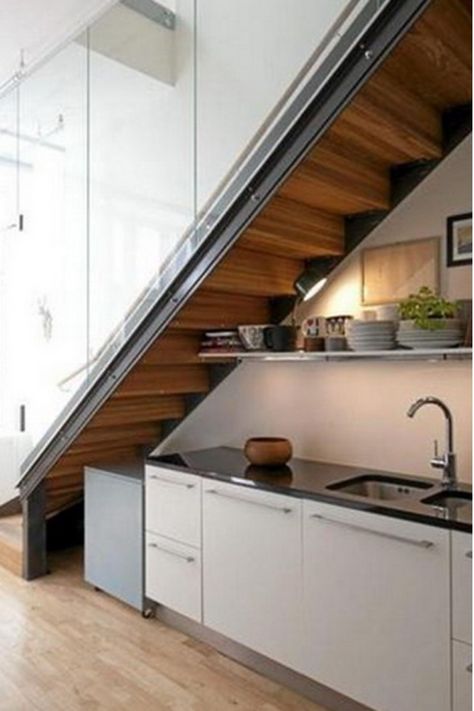 Kitchen Design Under Stairs, Under The Stairs Design, The Stairs Design, Design Under Stairs, Stair Kitchen, Kitchen Under Stairs, تحت الدرج, Stairs In Kitchen, Under The Stairs