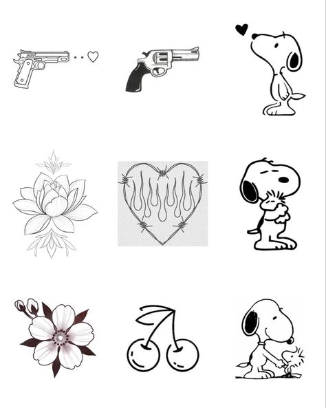 Snoopy Flash Tattoo, Flash Tattoo, Flash, Snoopy, Tattoos, 10 Things, Fictional Characters, Art