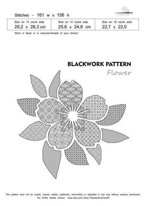 Flower Cross Stitch Pattern, Blackwork Embroidery Patterns, Blackwork Cross Stitch, Blackwork Designs, Flower Cross Stitch, Blackwork Patterns, Blackwork Embroidery, Flower Cross, Embroidery Sampler