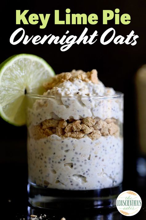 Creamy, tangy and full of whole grains and seeds, these Key Lime Pie Overnight Oats are a refreshing and unique way to start your day! #overnightoats #keylimepieoats #healthykeylimepie #keylimepieoatmeal #keylimepie Overnight Oats Vegan, Overnight Oats Recipe Easy, Best Overnight Oats Recipe, Overnight Oatmeal Recipes, Vegan Overnight Oats, Easy Overnight Oats, Oat Recipes Healthy, Overnight Oats Recipe Healthy, Overnight Oats Healthy