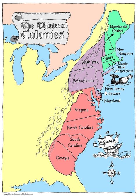 thirteen colonies map History Homeschool, American History Homeschool, Teaching American History, Social Studies Notebook, American History Lessons, 13 Colonies, World History Lessons, Homeschool Social Studies, Homeschool Geography