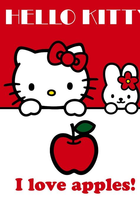 Hello Kitty (Sanrio) Art Sayings, Hello Sanrio, Hello Kitt, Hello Kitty Makeup, Hello Kitty Themes, Kitty Images, Hello Kitty Coloring, Kitty Stuff, Kitty Drawing