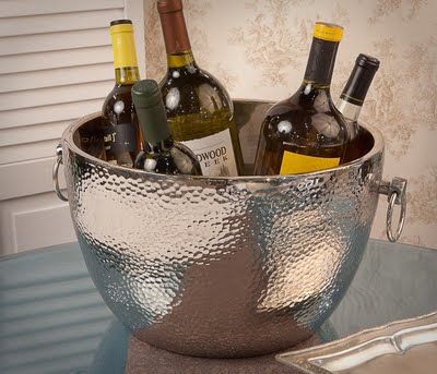 This is a great gift (wedding, hostess, etc.) and a must have item when you're hosting Aluminum Vase, Wine Ice Bucket, Hampton House, Temple Jar, Cocktail Accessories, Wine Chillers, Wine Collection, Wine Chiller, House Of Hampton