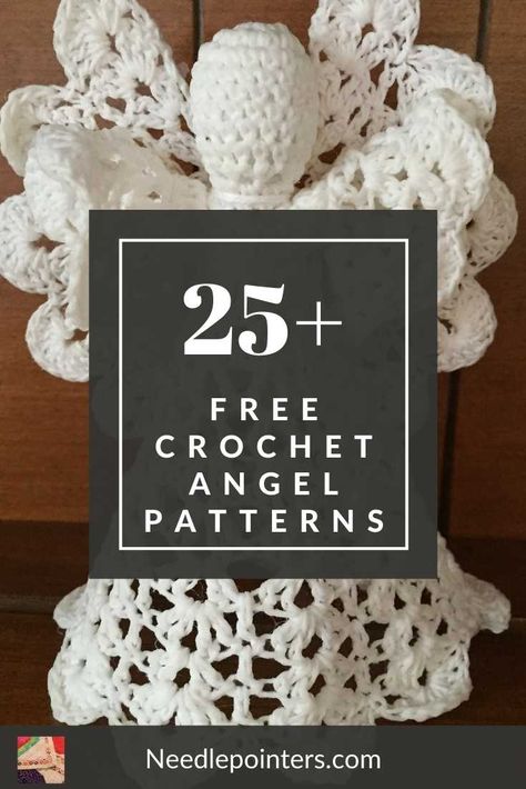 Get inspired with these 25+ FREE Patterns for crochet angels. Find a wonderful tree topper, ornament, centerpiece or bookmark to crochet. Christmas Crochet Patterns Free Angels, Crochet Thread Angels Free Pattern, Crochet Angel Ornament Pattern, Crochet Angel Tree Topper Pattern, Free Crochet Angel Patterns In English, Crochet Lace Angel Free Pattern, Crochet Angel Tree Topper, Crochet Angel Tree Topper Free Pattern, Crochet Christmas Angel Free Pattern