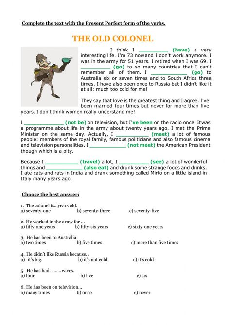 Present Perfect Tense Exercises, Present Perfect Form, Tenses Exercises, English Grammar Notes, Tenses English, English Language Test, Perfect Tense, School Images, Present Perfect