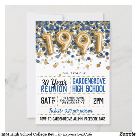 Class Reunion Invitations, 10 Year Reunion, Reunion Invitation, College Reunion, Graduation Invitations High School, Reunion Invitations, Grad Invitations, High School Reunion, School Reunion