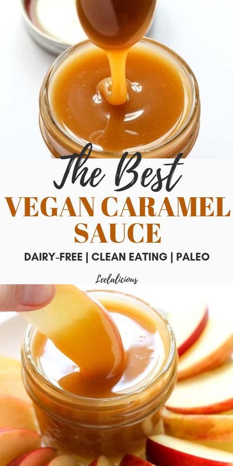 Learn how to make delicious Vegan Caramel Sauce with coconut milk. This awesome recipe is not only dairy-free but also uses no refined sugar so it is clean eating and paleo-friendly.  #vegan #caramelsauce #coconutmilk #recipe #paleo #dairyfree #glutenfree #norefinedsugar #cleaneating #paleofriendly #best #easy #condiment #coconut #healthy Paleo Caramel Sauce, Coconut Milk Caramel Sauce, Fresh Coconut Milk Recipes, Gluten Free Vegan Sauces, Non Dairy Caramel, Easy Vegan Caramel Sauce, Dairy Free Caramel Dip, Vegan Caramel Recipe, Vegan Recipes With Coconut Milk