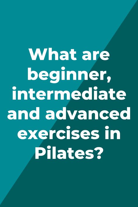 As part of your teacher training program you might or might not have divided the Pilates repertoire into beginner, intermediate, and advanced level exercises. Grouping exercises into these categories can be helpful for new teachers. #pilates #pilatestutorial #beginnerexercises #intermediateexercises #advancedpilates #pilatesexercises #pilatestutorials #pilatesteachertraining #pilatesinstructortraining Pilates Instructor Training, Home Pilates Studio, Weight Training Schedule, Pilates Teacher Training, Club Pilates, Mat Pilates Workout, Pilates Workout Plan, Pilates Poses, Pilates Exercises