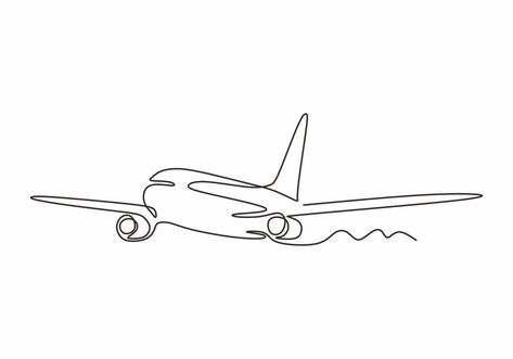 Voyage Aesthetic, Airplane Tattoos, Minimalism Design, Minimalist Line Art, One Line Drawing, Valentine Photography, Design Vector, Minimal Design, Line Drawing