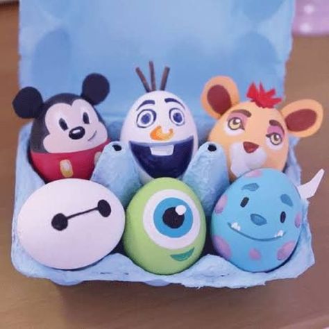 Disney Easter Eggs, Unique Easter Eggs, Easter Egg Ideas, Egg Decorating Ideas, Creative Easter Eggs, Easter Egg Art, Egg Ideas, Disney Easter, Cottage Market