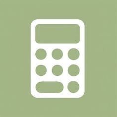 Sage Green Calculator Icon, Green Widgetsmith Aesthetic, Green Widgetsmith, Green Calculator, Icons Verdes, Green Aesthetic App Icons, Icons Verde, Widget Background, Mint App