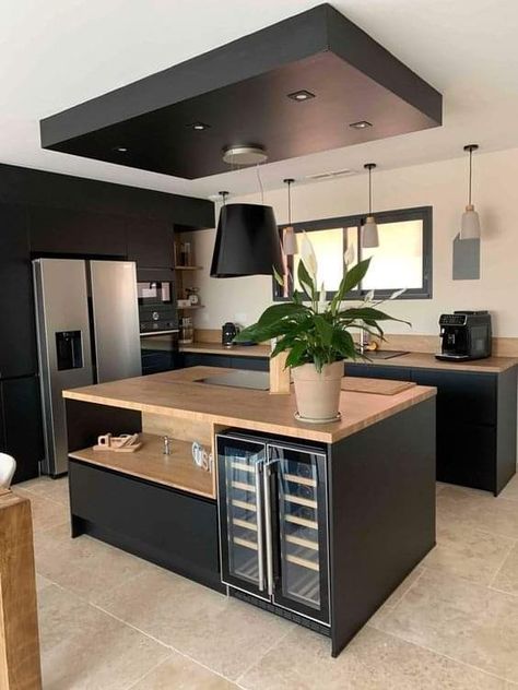 Dream Kitchens Design, Modern Kitchen Interiors, Kitchen Design Plans, Home Inspo, House Design Kitchen, Kitchen Room Design, Kitchen Inspiration Design, Kitchen Furniture Design, Kitchen Cabinet Design