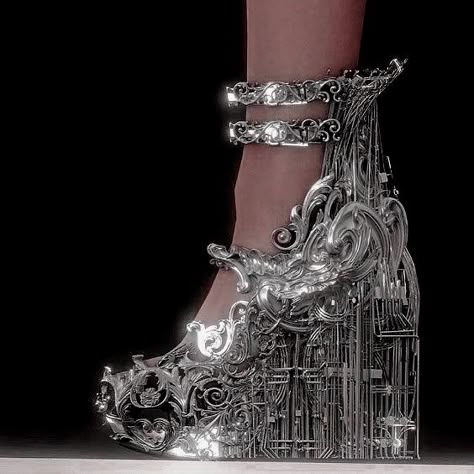 Alt Wedding Shoes, Whimsical Shoes, Shoe Hacks, Fancy Shoes, Futuristic Fashion, Aesthetic Shoes, Shoe Inspo, Unique Shoes, Futurism