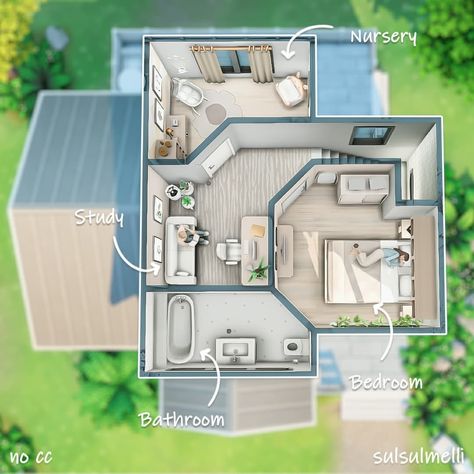 Hi simmers! 🤍🤗 - Today I'm sharing this modern bright macchiato house ! I hope you'll like it ! - I'm really happy with the result. At… | Instagram Sims 4 Houses Layout, Sims Mobile, Lovely Sunday, Architecture Drawing Plan, Sims 4 House Plans, Sims 4 House Building, Sims Ideas, Sims 4 House Design, Sims Building