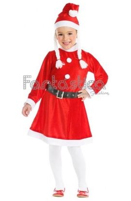 Disfraz de Mamá Noel para Niña. Ideal para Navidad, Nochebuena, Nochevieja, cabalgatas y fiestas navideñas. Descubre más en www.esfantastica.com Harajuku