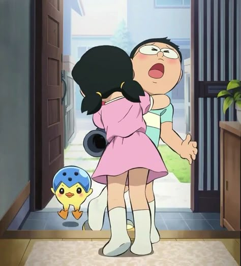 Nobita Love Shizuka, Doraemon And Nobita Friendship, Doraemon And Nobita Friendship Wallpaper, Shizuka Nobita, Nobita And Shizuka, Doremon Nobita, Doraemon And Nobita, Best Cartoon Shows, Friendship Wallpaper