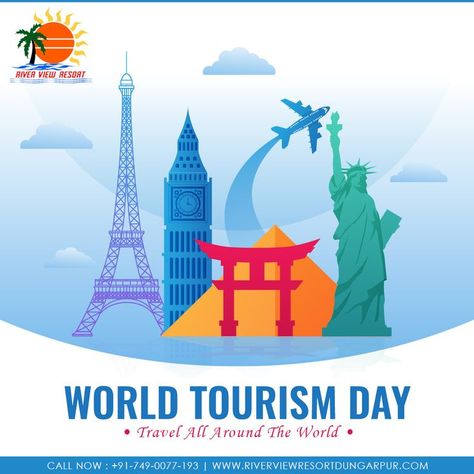 We humans are lucky to be able to take up travelling, because touring the world is a pleasure greater than anything else. WORLD TOURISM DAY 2021.#worldtourismday #tourismday #world #tourism #day #worldtourismday2021 #room #hotel #resort #luxurioushotel #luxuriousresort #staycation #vacation #luxurious #luxuriousstay #hotelstay #travel #traveller #travelling #travelblog #travelblogger #rajasthandiaries #rajasthantourism #tour #tourism #riverviewresort #dungarpur #rajasthan #india World Tourism Day Poster, Tourism Day Poster, Unique Ads, World Tourism Day, Tourism Day, Trending Hashtags, Social Media Poster, Hotel Resort, Best Resorts