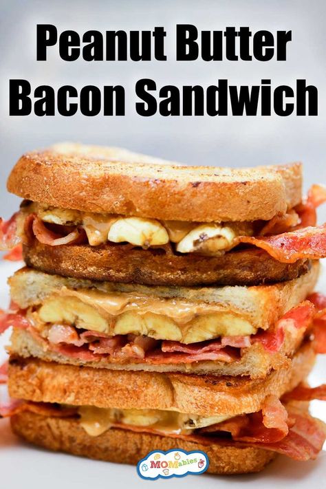 See why this was Elvis Presley's Favorite sandwich and satisfy your cravings with this epic Peanut Butter Bacon and Banana Sandwich. Elvis Sandwich, Easy Crescent Roll Recipes, Bacon And Egg Sandwich, Peanut Butter Alternatives, Peanut Butter Bacon, Peanut Butter Jelly Sandwich, Banana Sandwich, The Lunchbox, Bacon Sandwich